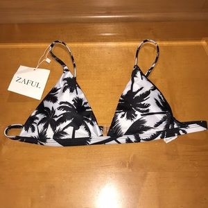 palm tree bathing suit top